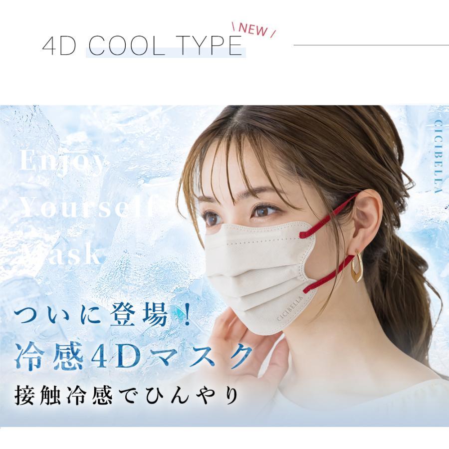 CICIBELLA 4Dマスク 小顔マスク バイカラーマスク 立体マスク 血色