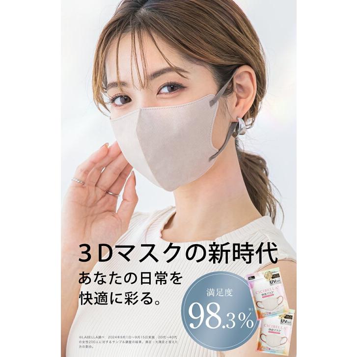 CICIBELLA 進化版☆2025新発売／CICIBELLA 快息マスク 20枚 3Dマスク
