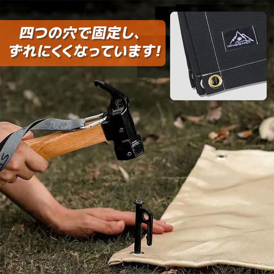 大きな薪ストーブ用防火マット 80cm×60cm 瞬間耐火温度1200