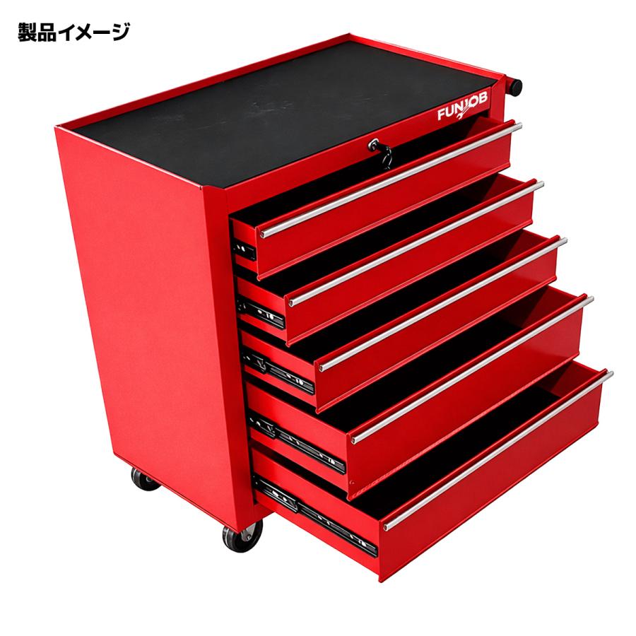 ツールボックス ローラーキャビネット 工具箱 5段 鍵付き 引き出し