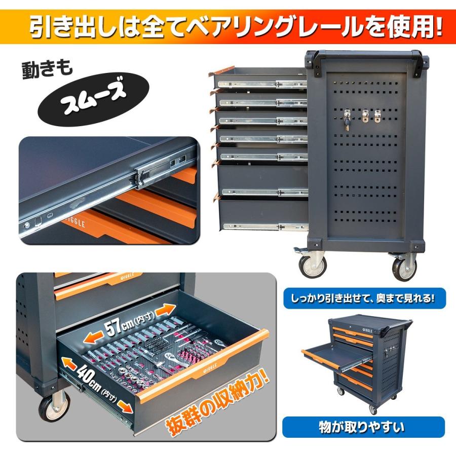 お得セット【チャーター便】7段 キャビネット + 415pc工具セット お得セット【チャーター便】7段 キャビネット + 415pc工具セット