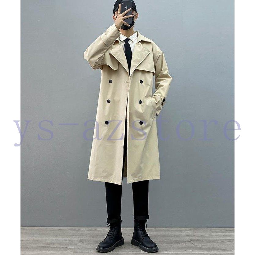 注文割引 スプリングコート メンズ トレンチコート ロング 春アウター スプリングコート メンズ トレンチコート ビジネスコート 通勤コート ジャケット カジュアル 春アウター フォーマル コート アウター