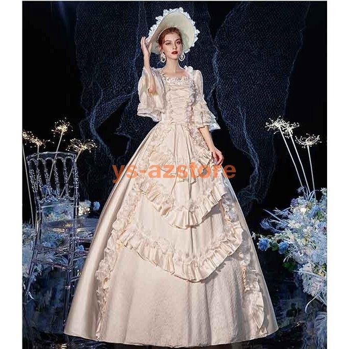 ギフト 中世ヨーロッパ ドレス 貴族 貴婦人 お姫様 ロングドレス 女王様ドレス カラードレス サイズ フリーサイズ Www Factana Com