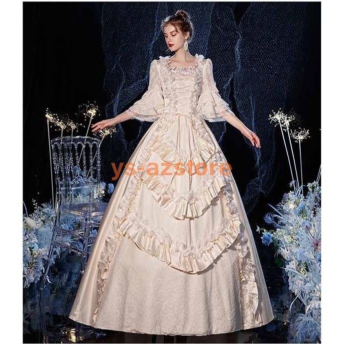 ギフト 中世ヨーロッパ ドレス 貴族 貴婦人 お姫様 ロングドレス 女王様ドレス カラードレス サイズ フリーサイズ Www Factana Com