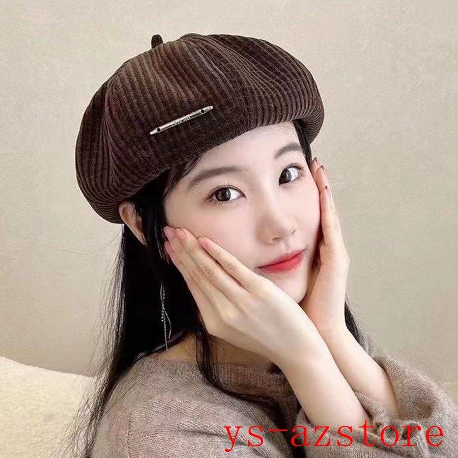 ベレー帽 レディース お洒落 カラバリ キャップ ハット ファッション小物 レトロ 可愛い 女性 帽子 画家帽 秋冬 数量は多い 帽子
