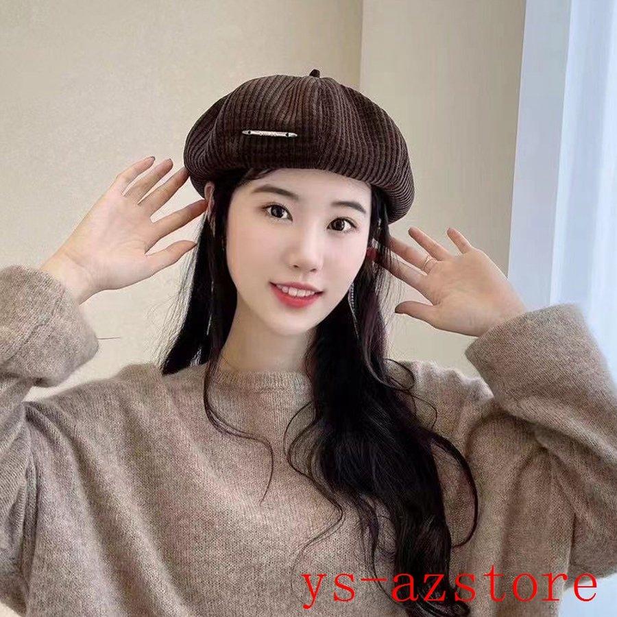 ベレー帽 レディース お洒落 カラバリ キャップ ハット ファッション小物 レトロ 可愛い 女性 帽子 画家帽 秋冬 数量は多い 帽子