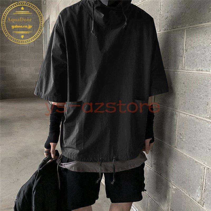 Tシャツ メンズ パーカー 個性 半袖 五分袖 七分袖 フード付き トップス Bf風 韓国ファッション 原宿系 ヒップホップ ダンス ストリート風 Az 7731sxkky Azstore 通販 Yahoo ショッピング