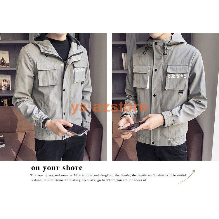 ジャケット アウター 秋 新作 メンズジャケット コート 紳士用 メンズファッション トップス レジャー フード付き ジャンバー 在庫あり