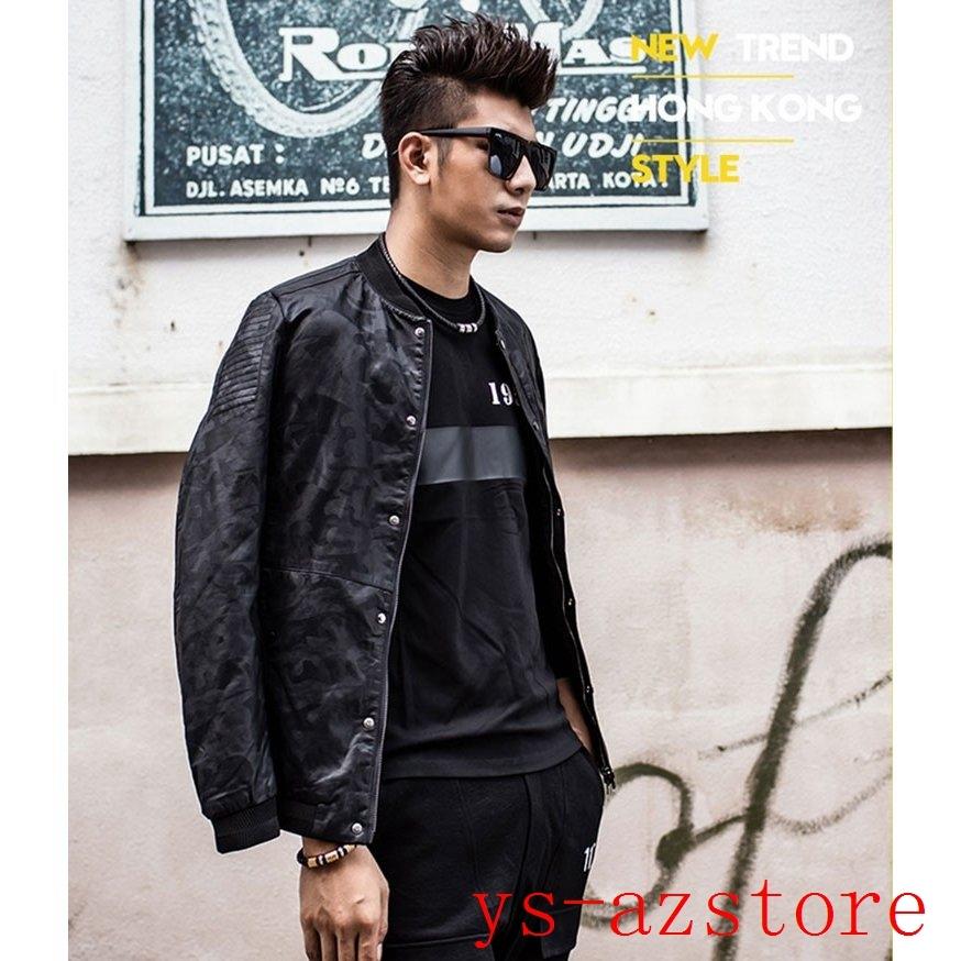 ギフト 3シーズン アウター フェイクレザージャケット ライダースジャケット Pu 革ジャケット 冬 秋 夏 春 迷彩 バイクジャケット 立ち襟 メンズ レザージャケット 防寒 防風 ジャケット カジュアル ライダース レザージャケット ジャケット Meorboston Org