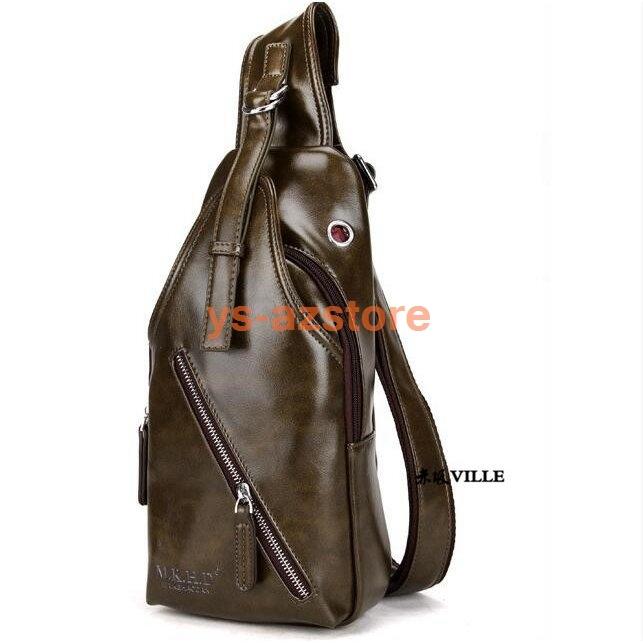 ボディバッグ メンズバッグ 本革 レトロ風 ワンショルダー 斜め掛け 軽量 男女兼用 自転車バッグ 代 30代 40代 鞄 かばん 耐摩設計 Az 9428bqzzn Azstore 通販 Yahoo ショッピング