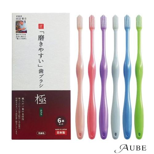 ライフレンジ LT-53 磨きやすい 歯ブラシ 極 ふつう 6本セット