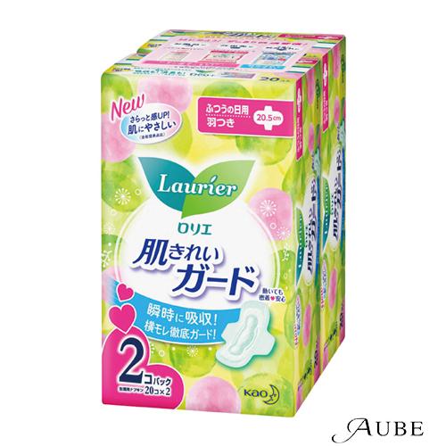 ロリエ 花王 肌きれいガード ふつうの日用 羽つき 20個入×2個パック