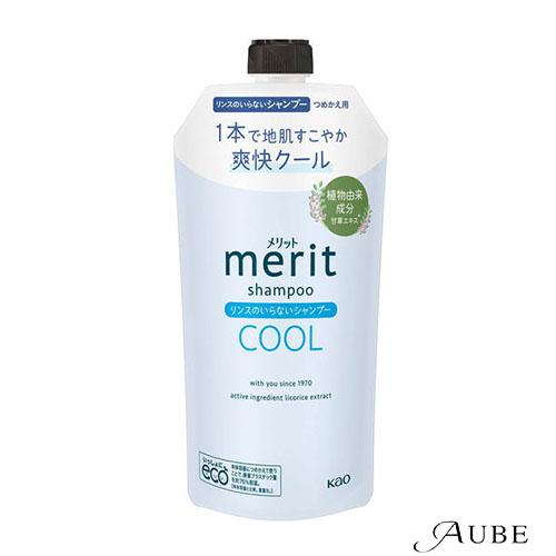 メリット 花王 リンスのいらないシャンプー クール 詰め替え 320ml