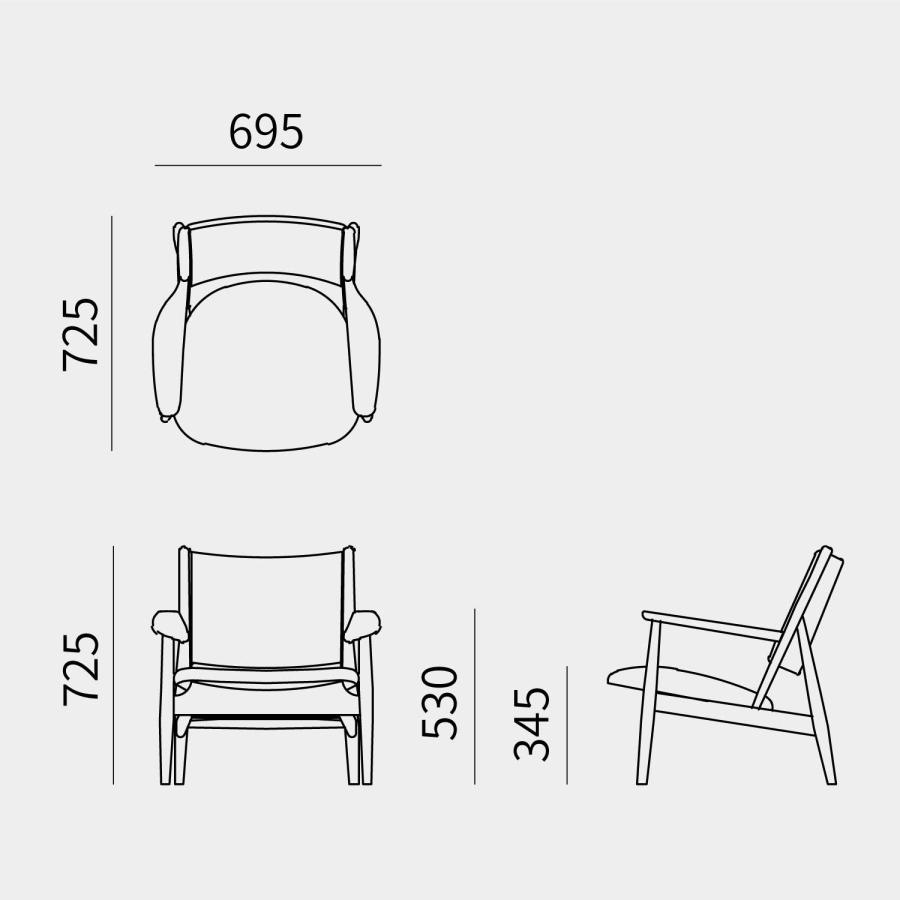 ARIAKE 有明 Summit Lounge Chair サミットラウンジチェア アッシュ スミ ノームアーキテクツ おしゃれ 無垢材 リビング｜ys-day｜09