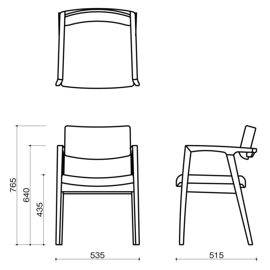 FUJI FURNITURE（冨士ファニチア） フジ ダイニング koti アームチェア