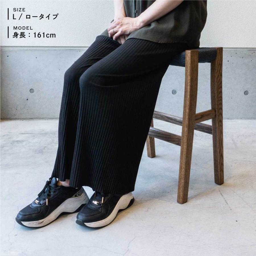 モダン 無垢材 スツール 木製 椅子 ダイニングチェア カウンタースツール 玄関 manuf 無垢材 オーク ペーパーコード PCハイスツール MS-04 木製 椅子