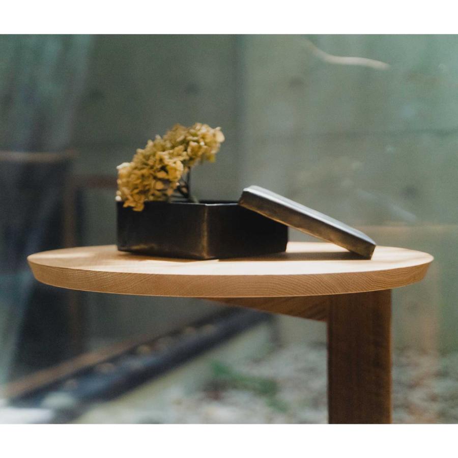 【良品】宮崎椅子製作所 en side table サイドテーブル 無垢材 宮崎椅子製作所 en side table エン サイドテーブル 木製 無垢 国産