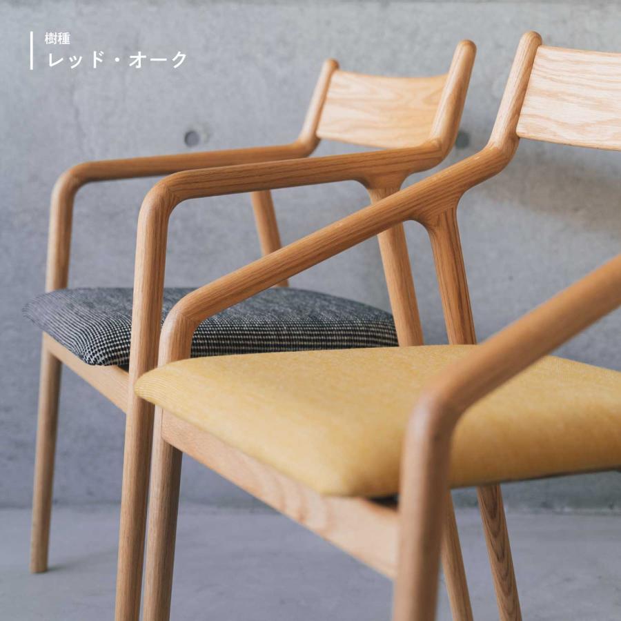 宮崎椅子製作所 pepeside chair ペペサイド 背布張 ダイニングチェア