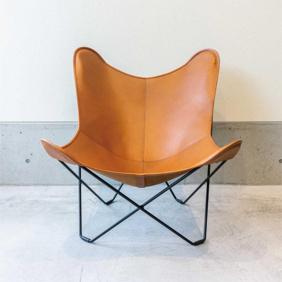 BKF キャメル色レザー バタフライチェア BKF キャメル色レザー バタフライチェア