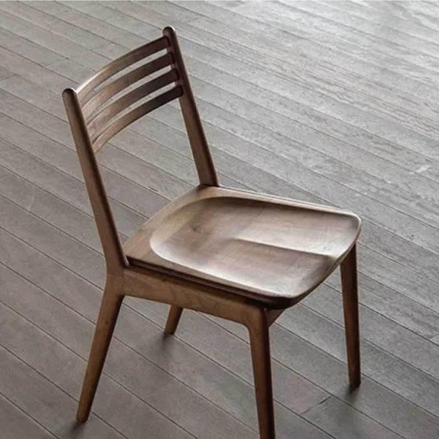 シキファニチア ダイニングチェア スリット アームレス 板座