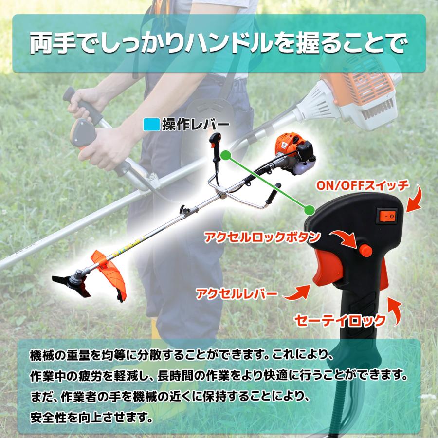 5種類アタッチメント付ワイヤーブレート 52cc強力草刈機 季節応援セール 5種類アタッチメント付ワイヤーブレート切込3枚