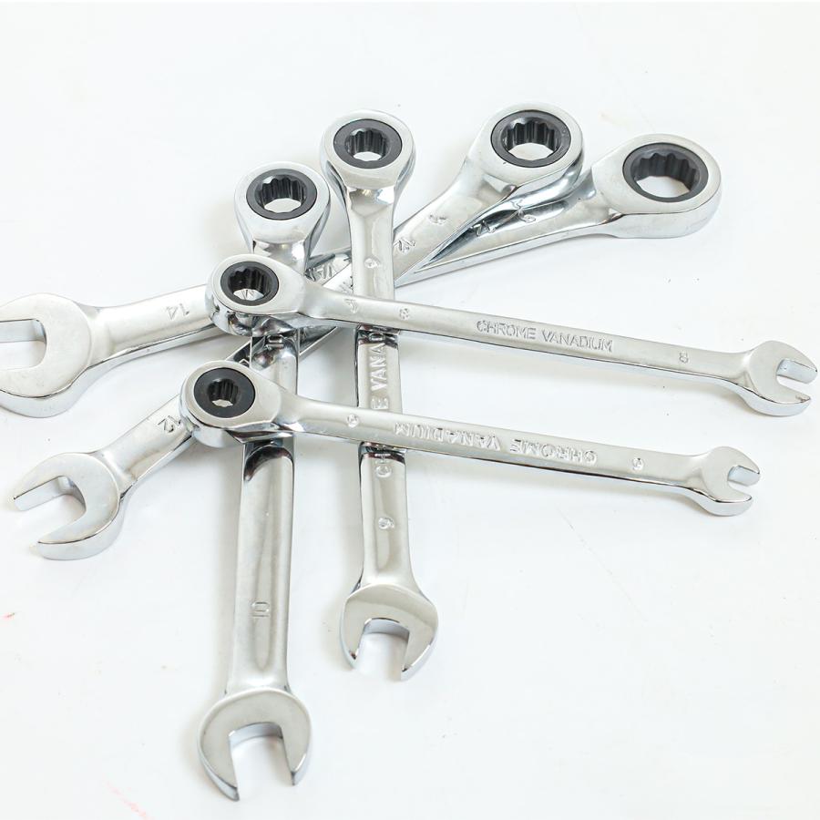 コンビネーションレンチセット 6PC 8~17mm対応 クロムバナジウム鋼