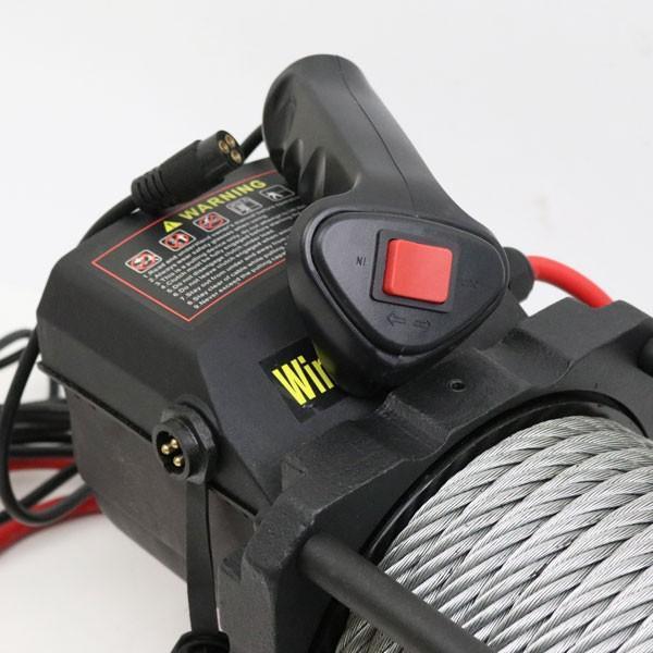 ビッグセール5/26まで 電動ウインチ リモコン付き DC12V・24V選択 最大