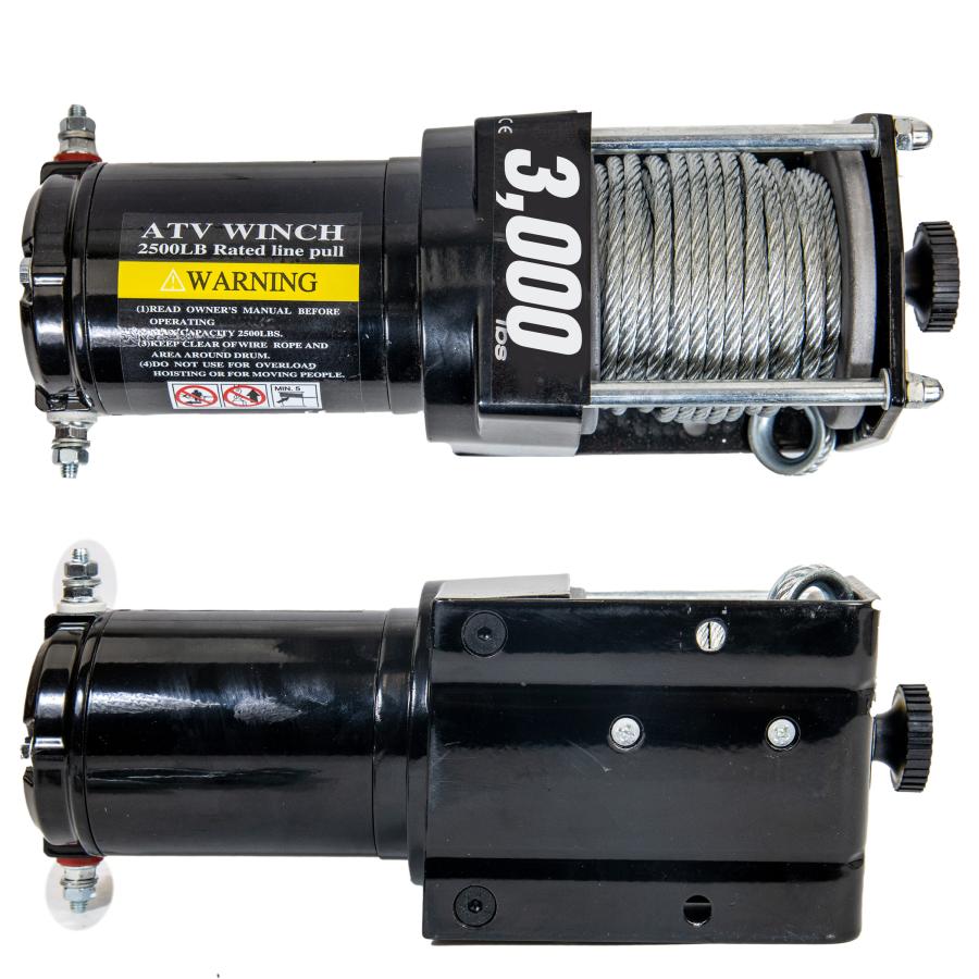 車載用ウインチ DC12V 3000LBS(1361Kg) 電動ウインチ リモコン付き