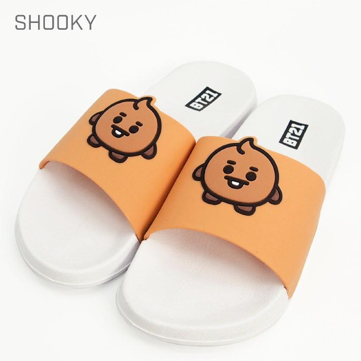 Bt21 公式 キャラクターフェイスサンダル Bt21 Baby 防弾少年団 Bts バンタン Rj Mang グッズ Shooky Koya 新作多数 Tata Chimmy Cooky