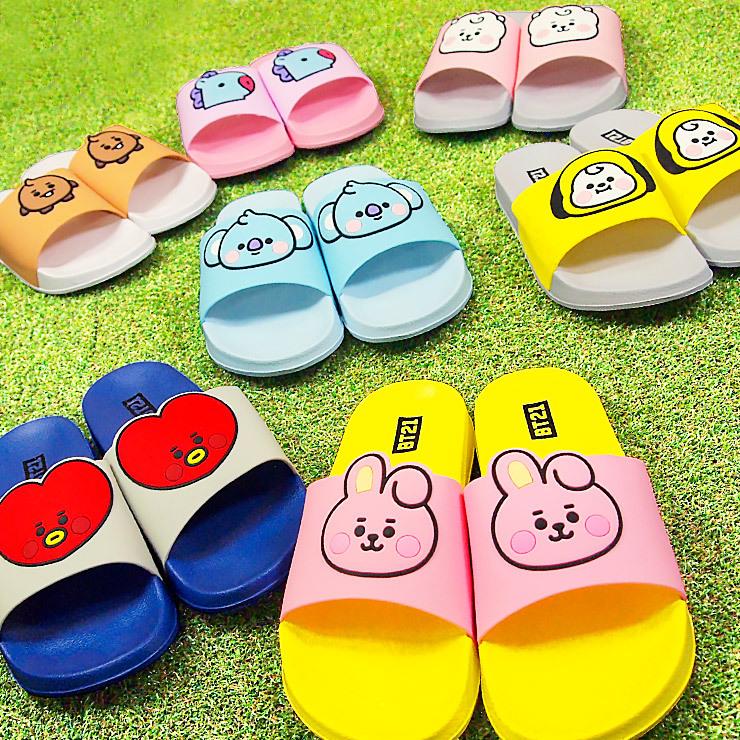 Bt21 公式 キャラクターフェイスサンダル Bt21 Baby 防弾少年団 Bts バンタン Rj Mang グッズ Shooky Koya 新作多数 Tata Chimmy Cooky
