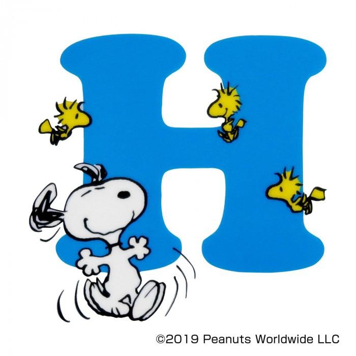 Snoopy スヌーピー イニシャルステッカー アルファベットh Sn218 ワイズのこだわりネットショップ 通販 Yahoo ショッピング