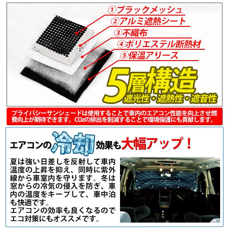新型 N-BOX JF5 JF6 サンシェード 5層構造 メッシュカーテン カーシェード 吸盤貼付 日よけ/遮光 UVカット 車中泊 1台分｜ys-led-tokutoyo｜04