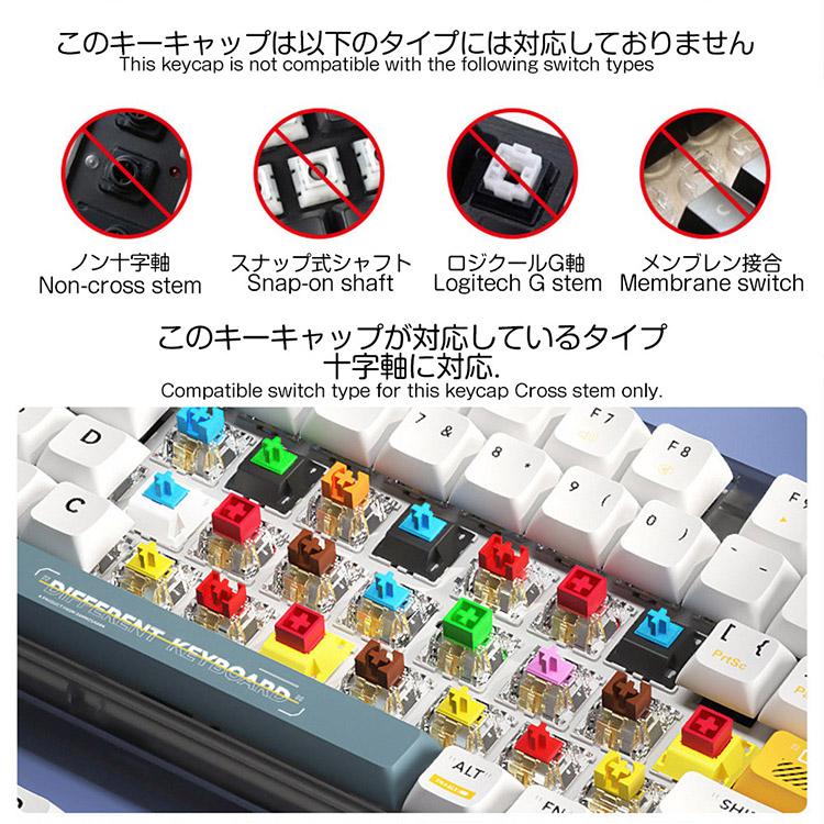 メカニカルキーボード用 キーキャップセット ブラックベリーカラー