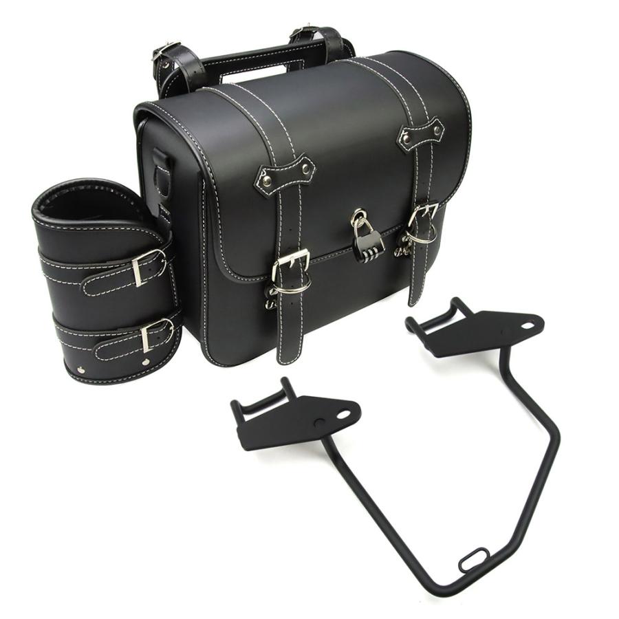 ホンダ対応 レブル250/500 専用 サイドバッグサポート 左側 + 15L 