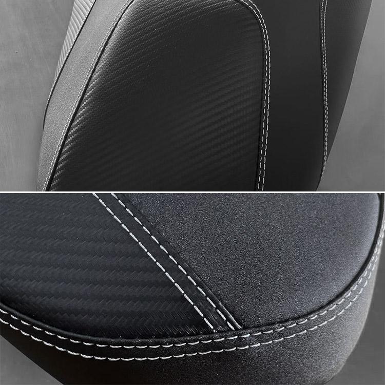 PCX JF81　KF30エンデュランスカスタムシート ブラックカーボン ホンダ PCX125/150(JF81/KF30)用 黒レザー調＆カーボン調 C