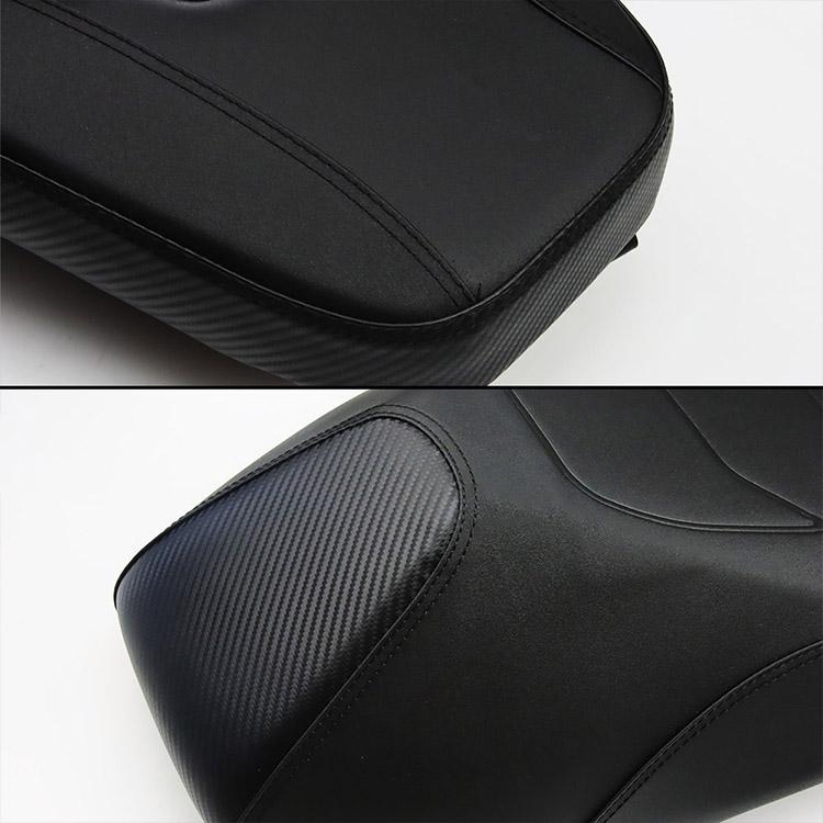 ホンダ ADV150(KF38)用 スポーツカーボンシート レザー調＆カーボン調 カスタム ツートンシート完成品 TOKUTOYO(トクトヨ)_4
