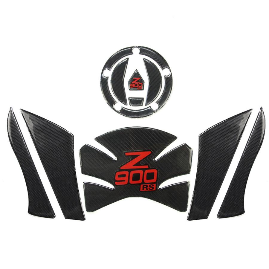 Z900RS用 タンクパッド サイド防滑パッド 高品質カーボンファイバー調