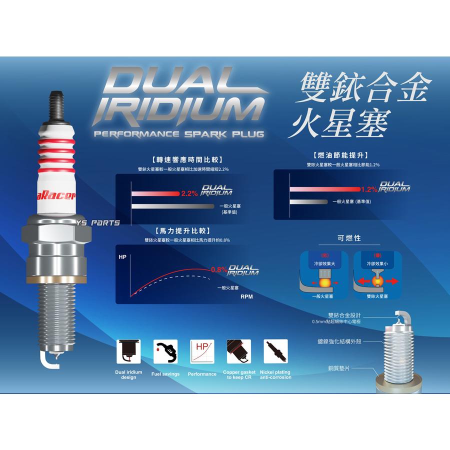 DUAL中心電極]aRacerデュアルイリジウムプラグ[CPR7EA-9/MR7E-9相当