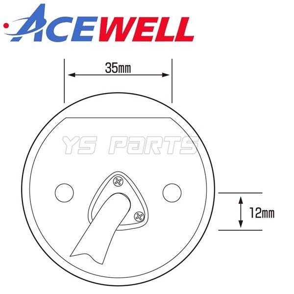 正規品 ACEWELL完全防水マルチメーター52mm径 デジタルタコメーター