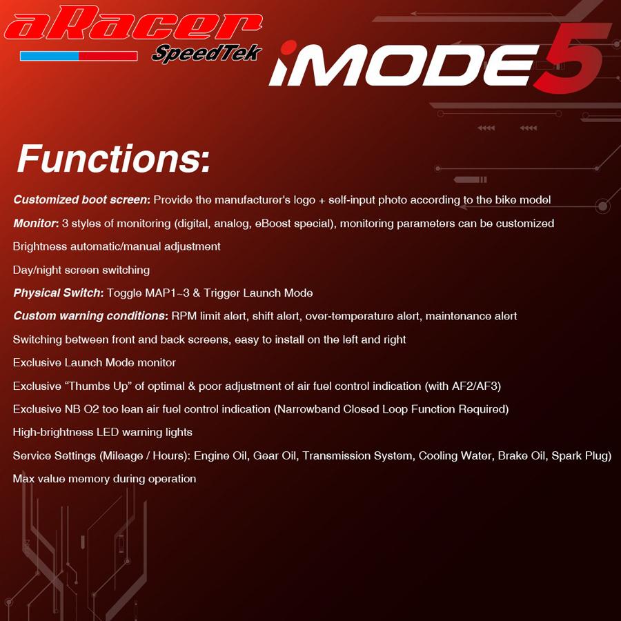 aRacer TFTマルチコントローラー[iMode5] GSX-R150/GSXR150