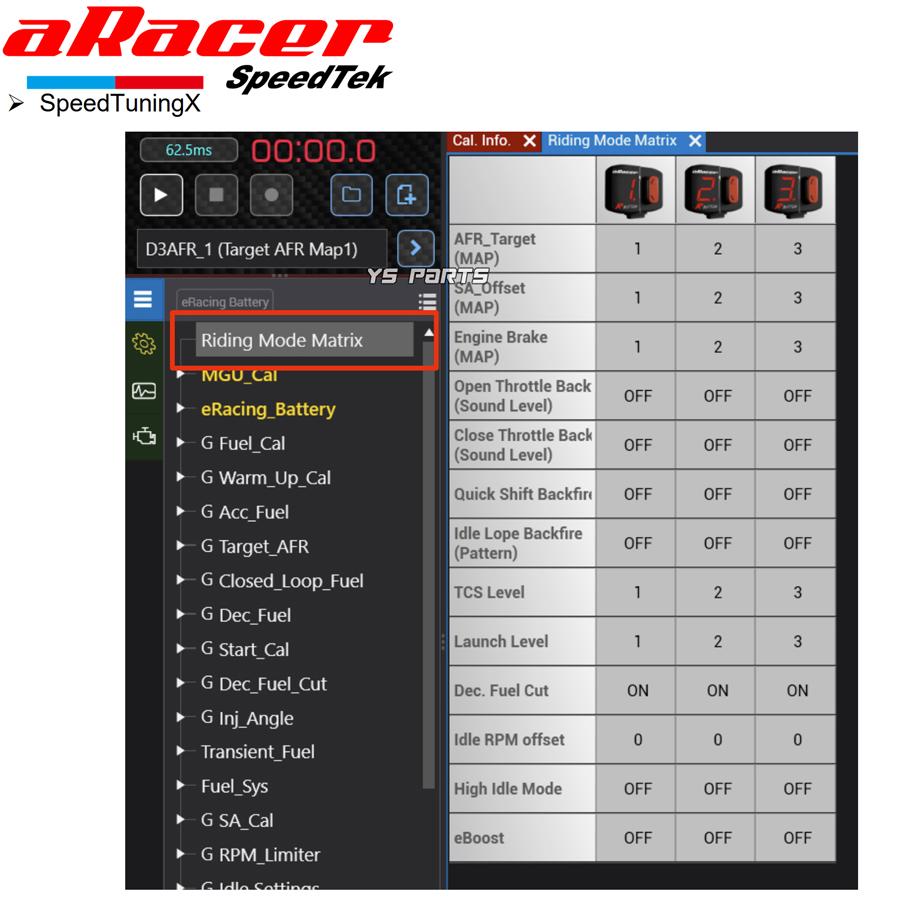 正規品]aRacer MAP切替スイッチ[R BUTTON] Y15ZR[V1/V2]Y16ZR