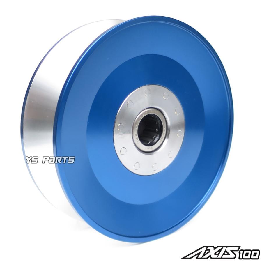 純正カム115mm→122mmへワイド化が可能 アルミCNCビッグセカンダリー青