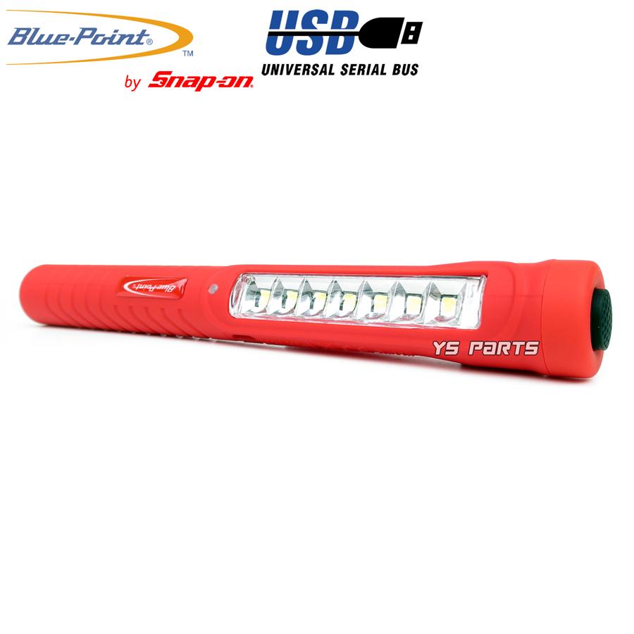 正規品/シリアルナンバー付]ブルーポイント高輝度7LED+1 USB充電ペン型