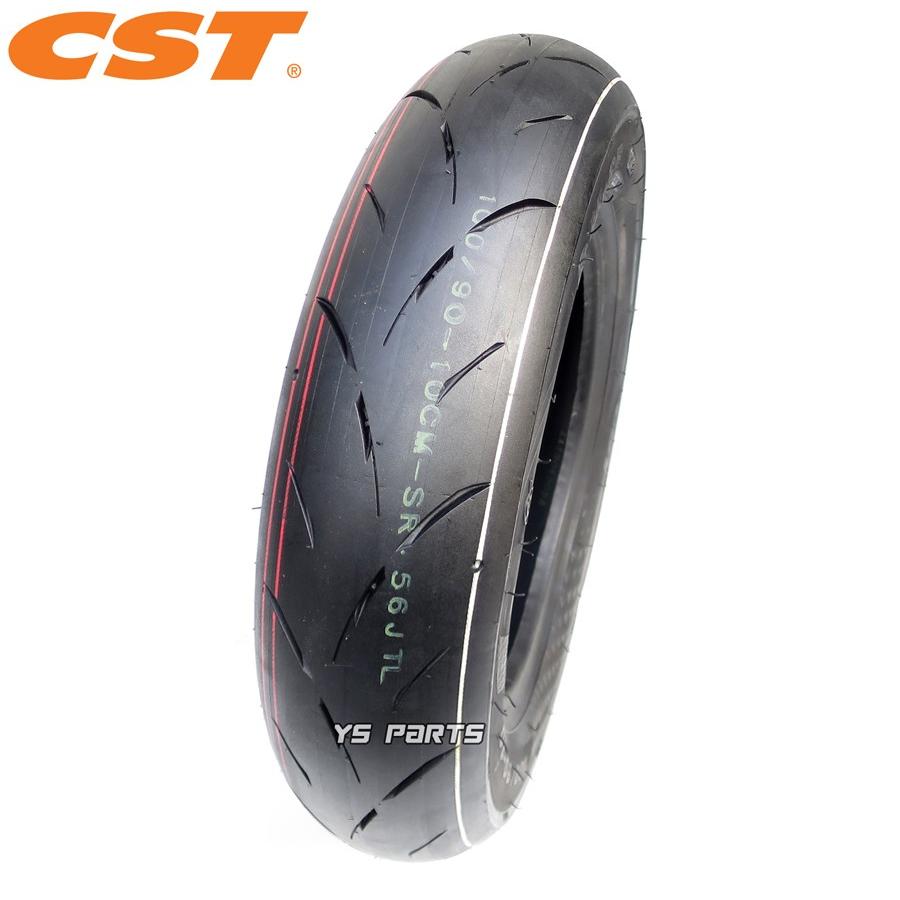 話題のハイグリップタイヤ]CST CM-SR 100/90-10[フロント用