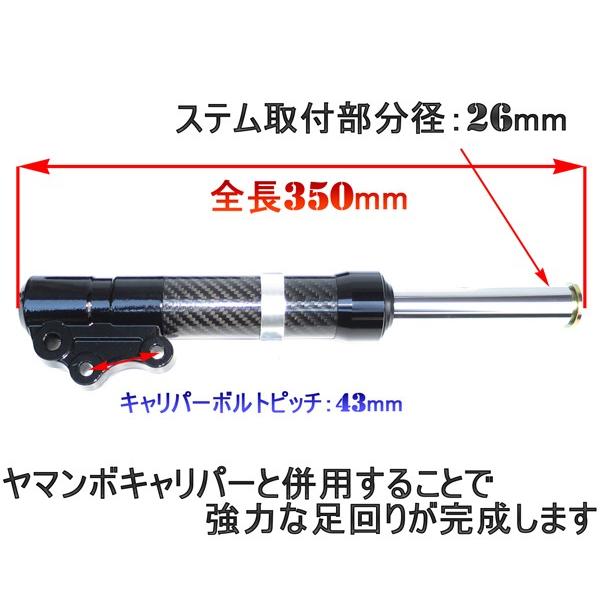 復刻！高品質 15mmローダウンフロントフォーク黒 カーボン アクシス90 3VR BW'S50 BWS50 ビーウィズ50 5DA