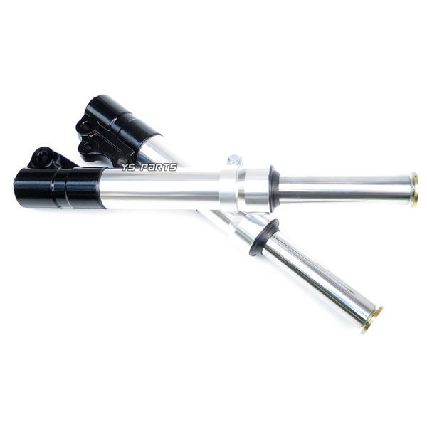 復刻！高品質 15mmローダウンフロントフォーク黒 銀 アクシス90 3VR BW