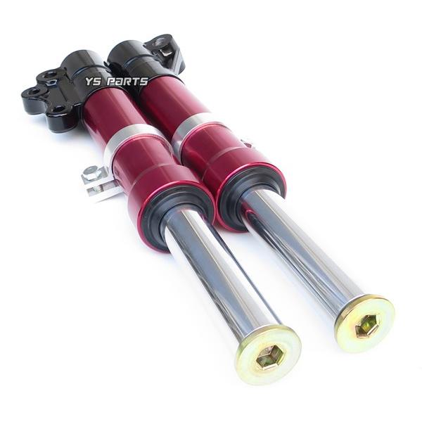 復刻！高品質 35mmローダウンフロントフォーク黒 赤 グランド