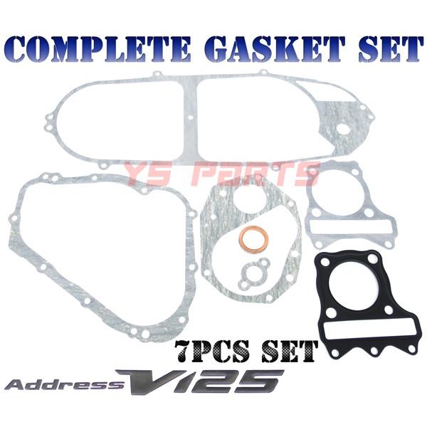 アドレス125g当時物パーツk7 高品質 ガスケット7点SETアドレスV125G K5 K6 K7 K9,CF46A CF4EA