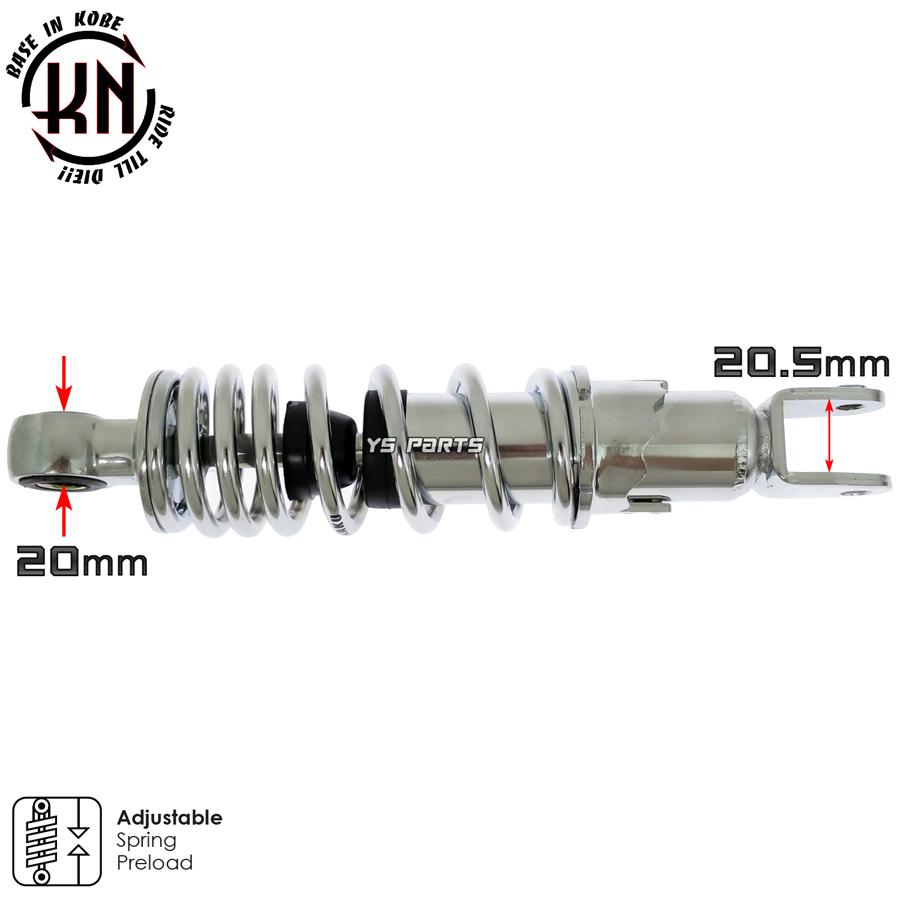 【メッキボディ】KNリアサス銀230mm ジョグZR[SA13J]ジョグZ/ジョグEX[3YK]スーパージョグZR後期[3YK7/8/9/3YKA/3YKB]アクシス50[3VP]｜ys-parts-jp｜03