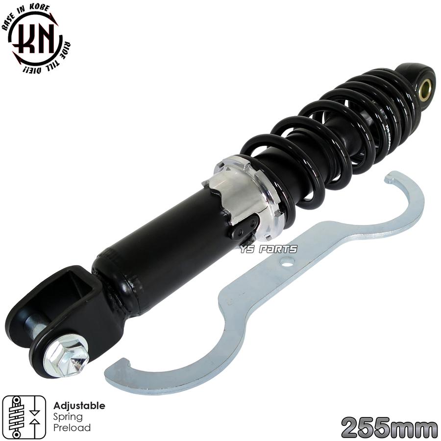 ツインダンパー KNリアサス黒255mm スーパージョグZR 3YK アプリオ 4JP